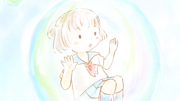 ほわっと塗りとぱきっと塗り