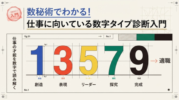 数秘術でわかる！仕事に向いている数字タイプ診断入門