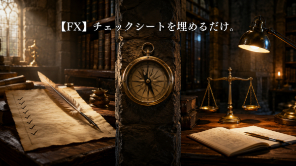 【FX】チェックシートを埋めるだけ。