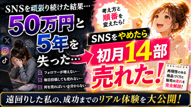 SNSを頑張り続けた結果、私は50万円と5年を失いました。