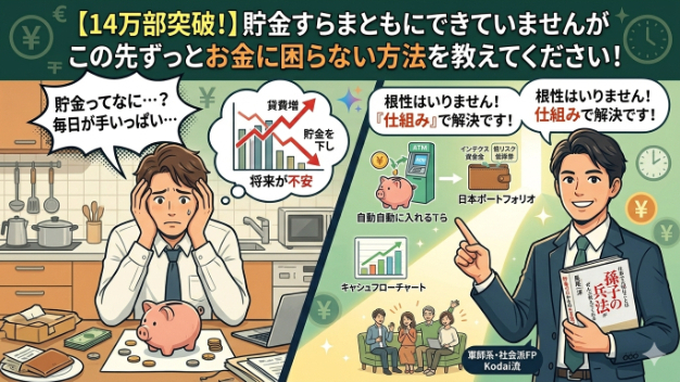 【14万部突破！】貯金ゼロからの生き残り兵法・第1章「気合いの貯金は今すぐやめろ」