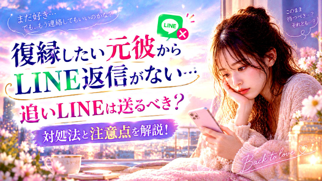 復縁したい元彼からLINE返信がない･･･追いLINEは送るべき？対処法と注意点を解説！