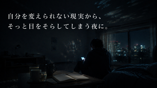 自分を変えられない現実から、そっと目をそらしてしまう夜に。