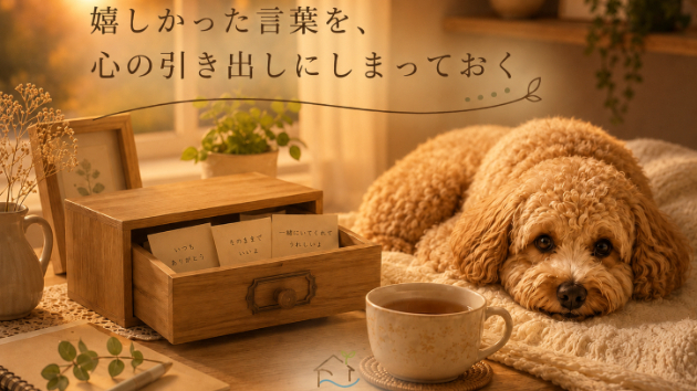 嬉しかった言葉を、心の引き出しにしまっておく