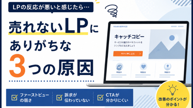 売れないLPにありがちな3つの原因