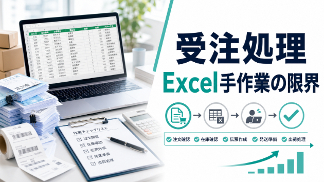 受注処理をExcelの手作業でやっていて限界を感じたら