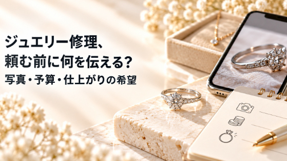 ジュエリー修理、頼む前に何を伝える？｜写真・予算・仕上がりの希望