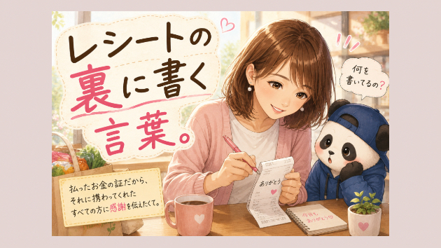 〜レシートの裏に書く言葉〜