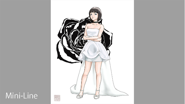 【6月の花嫁⑦】ミニ丈のウェディングドレスと黒薔薇