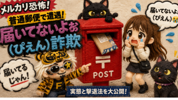 【メルカリ恐怖】普通郵便で遭遇！「届いてないよぉ（ぴえん）詐欺」の実態と撃退法