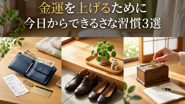 金運を上げるために今日からできる小さな習慣3選