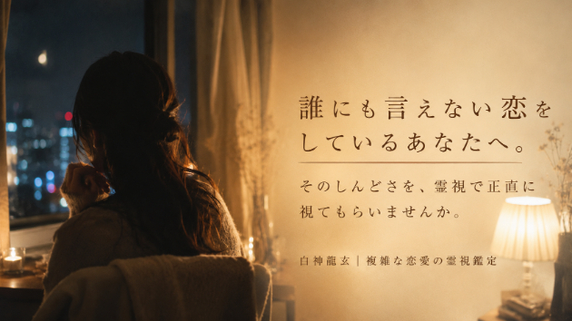 「こんな恋、誰にも話せない」そのしんどさを霊視で受け止めます