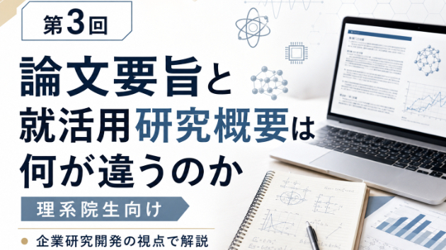 論文要旨と就活用研究概要は何が違うのか