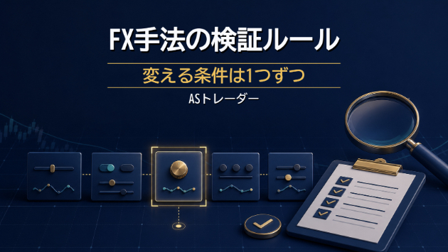 FX手法を検証するとき、一度に複数の条件を変えない理由