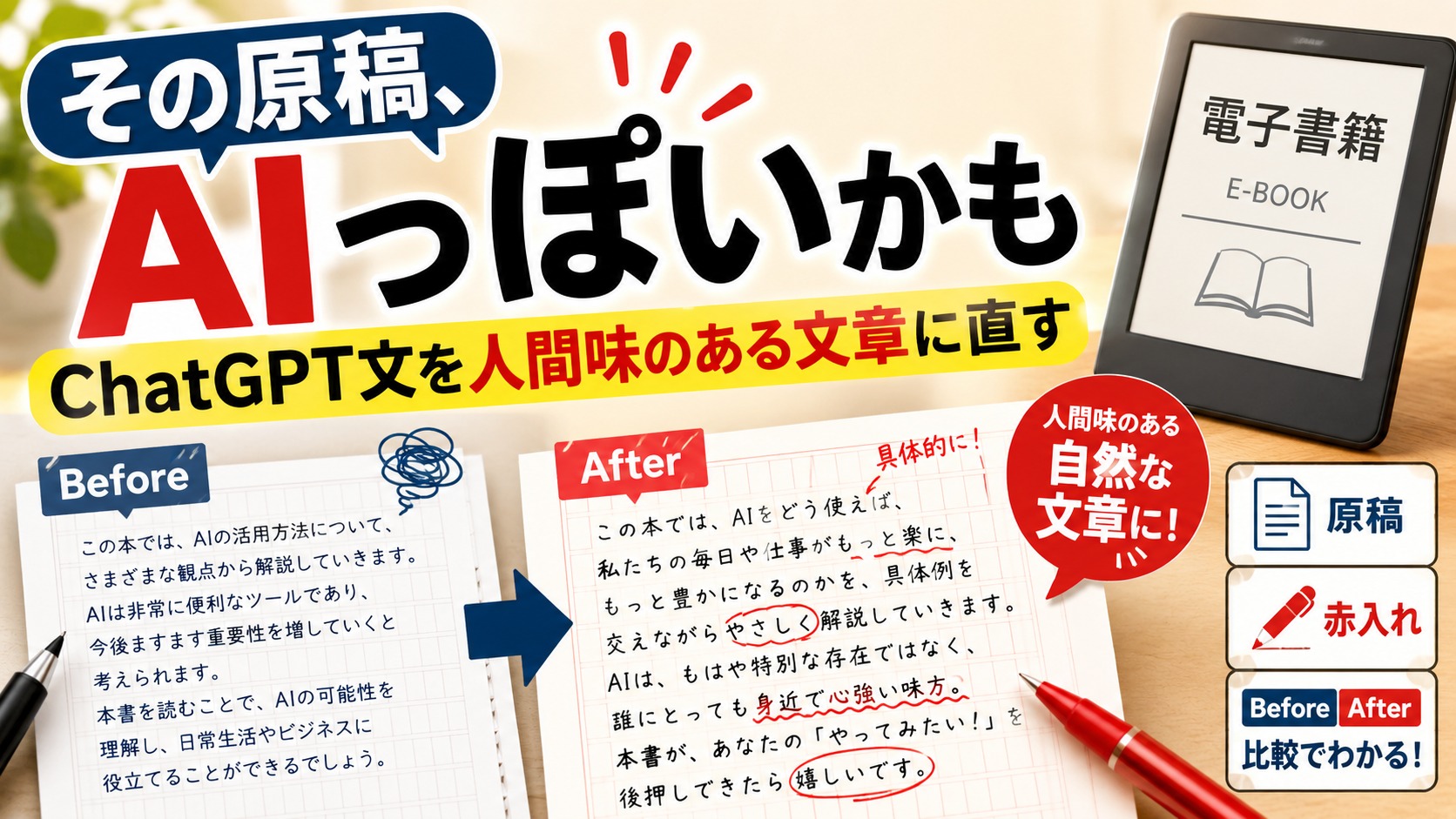 その原稿、「AIが書いた感」が出ています