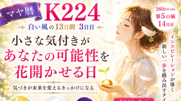 K224 小さな気付きが あなたの可能性を花開かせる日かもしれません(^^)/