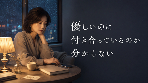 彼は優しいのに、付き合っているのか分からない関係で疲れたとき