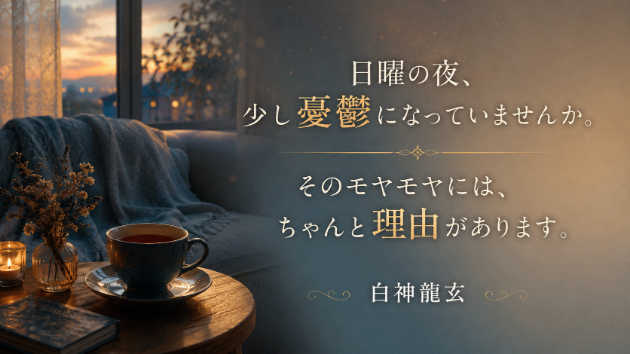 「また明日から」その憂鬱、甘えじゃありません