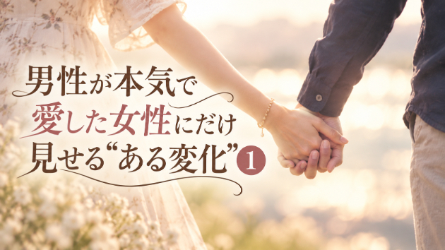 男性が本気で愛した女性にだけ見せる“ある変化”❶
