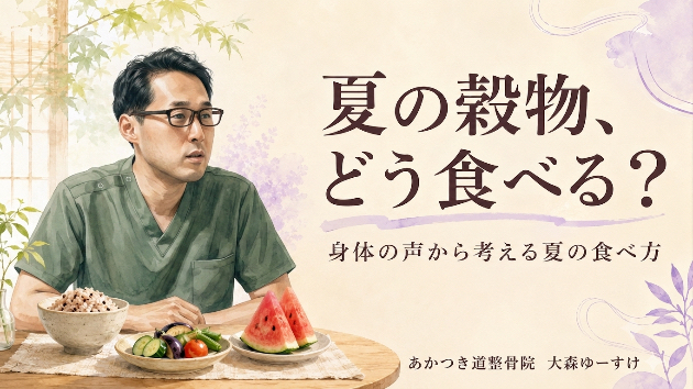 夏の穀物、食べすぎていませんか？ 身体の声から考える夏の食べ方