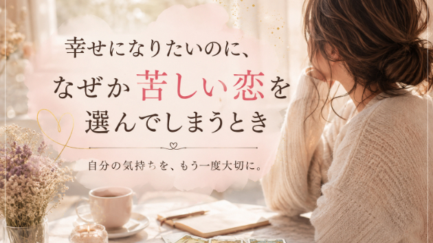 「幸せになりたいのに、なぜか苦しい恋を選んでしまうとき」