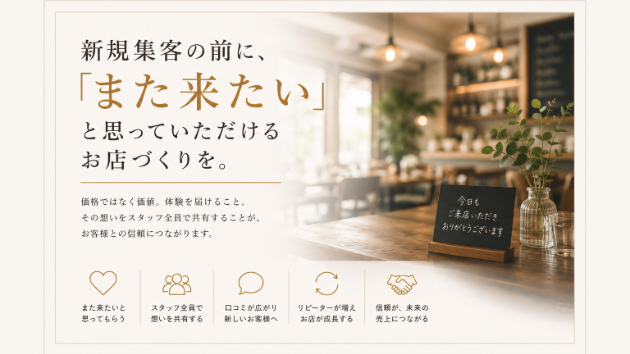 新規のお客様を増やす前に、考えるべきこと。