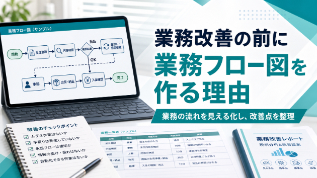 業務改善の前に、まず業務フロー図を作った方がよい理由