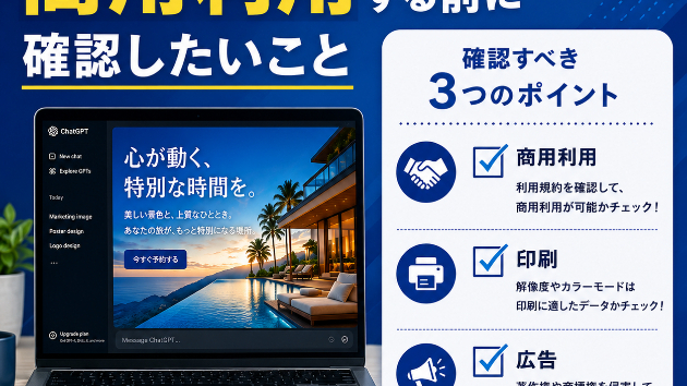 ChatGPT画像を商用利用する前に確認したいこと