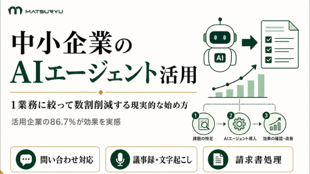 中小企業のAIエージェント活用｜1業務に絞って数割削減する現実的な始め方