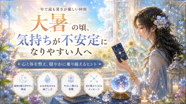 大暑の頃、気持ちが不安定になりやすい人へ