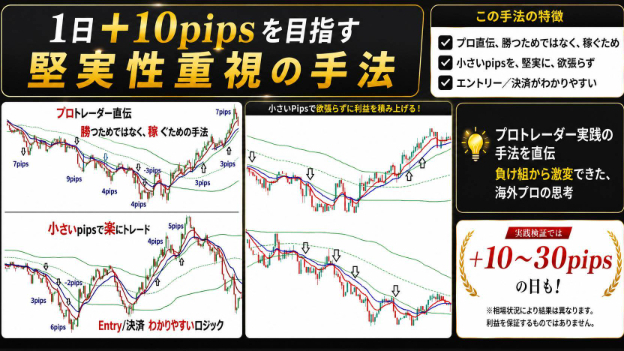 凡人だからこそできる戦い方がある！最強の生存戦略から考えた【1日+10pips】手法