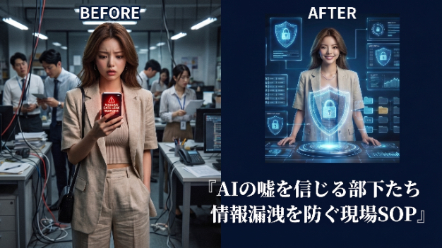 【情報漏洩の恐怖】AIの嘘を盲信する現場を救う！安全な環境構築と自走型SOPマニュアル