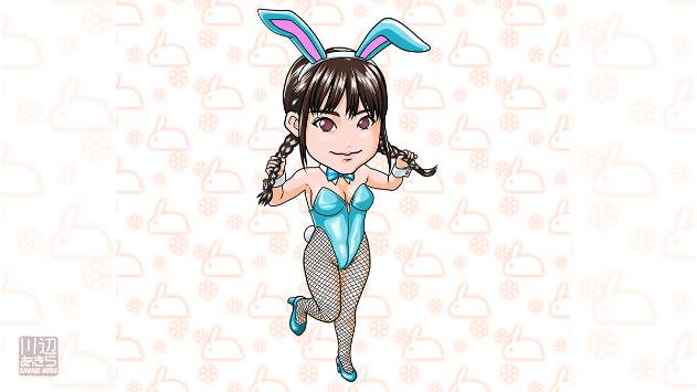 過去作紹介｜えなこさんをバニーガール姿で描きました