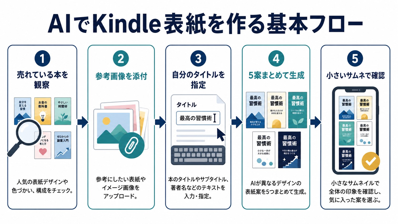 AIでKindle表紙を作る基本フロー