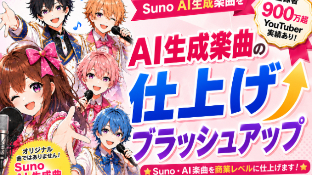 【New!】Suno・AI楽曲ブラッシュアッププランを新設しました！