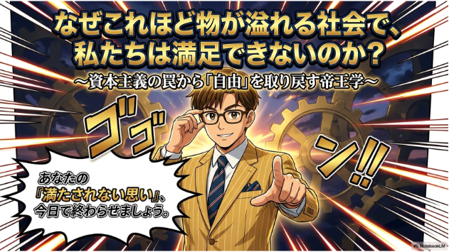 なぜこれほど物が溢れる社会で、私たちは満足できないのか？ ～資本主義の罠から「自由」を取り戻す帝王学～