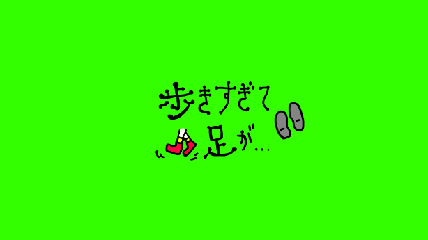 【楽しい】歩いて歩いて待って待って足と腰がやられる
