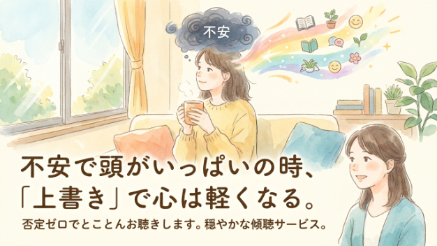 不安で頭がいっぱいの時、「考えない」は無理。でも「上書き」はできる
