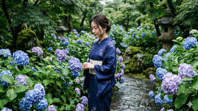 紫陽花が色を変える頃、彼の心も動き出す