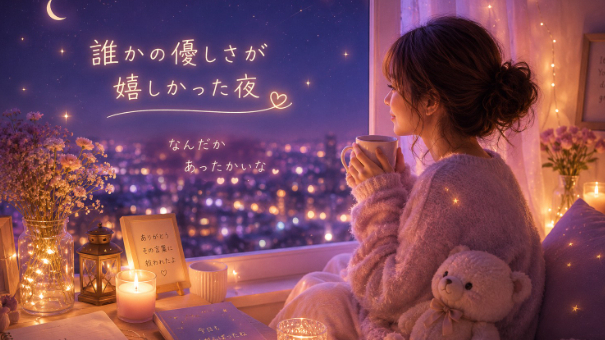 🌙誰かの優しさが嬉しかった夜
