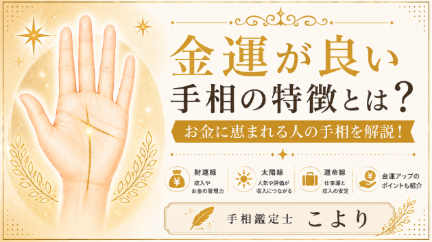 金運が良い手相の特徴とは？お金に恵まれる人の手相を解説！