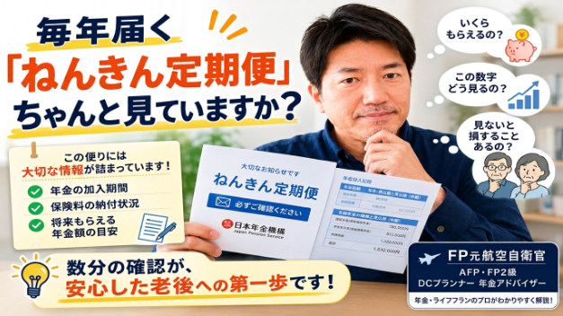 毎日届く「ねんきん定期便」、そのままにしていまんせんか？