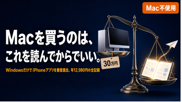 Macを買うのは、これを読んでからでいい。WindowsだけでiPhoneアプリを審査提出した全記録