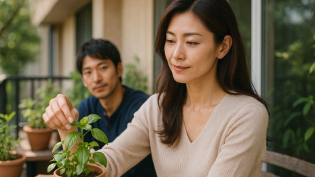 ベランダの植物に話しかけた日、“恋の種”が芽吹く