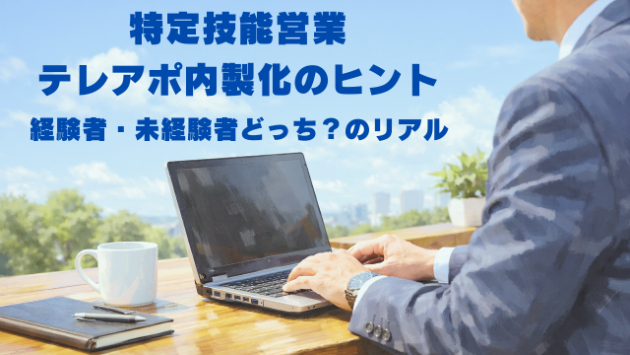 特定技能営業テレアポ内製化のヒント／「経験者」を雇う？「未経験者」を育てる？