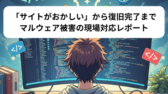 「サイトがおかしい」から復旧完了まで｜マルウェア被害の現場対応レポート