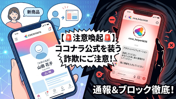 【注意喚起】ココナラ公式を装う「偽アカウント」からの詐欺メッセージに気を付けて！