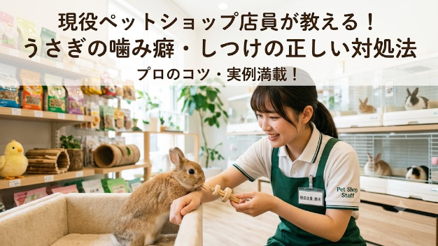 現役ペットショップ店員が教える！うさぎの噛み癖・しつけの正しい対処法