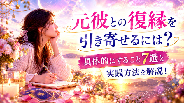 元彼との復縁を引き寄せるには？具体的にすること7選と実践方法を解説！