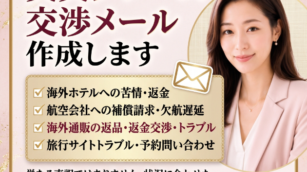 🚨英文自体よりも【交渉】の方が大事な理由「Please refund me.」だけでは負けやすい。